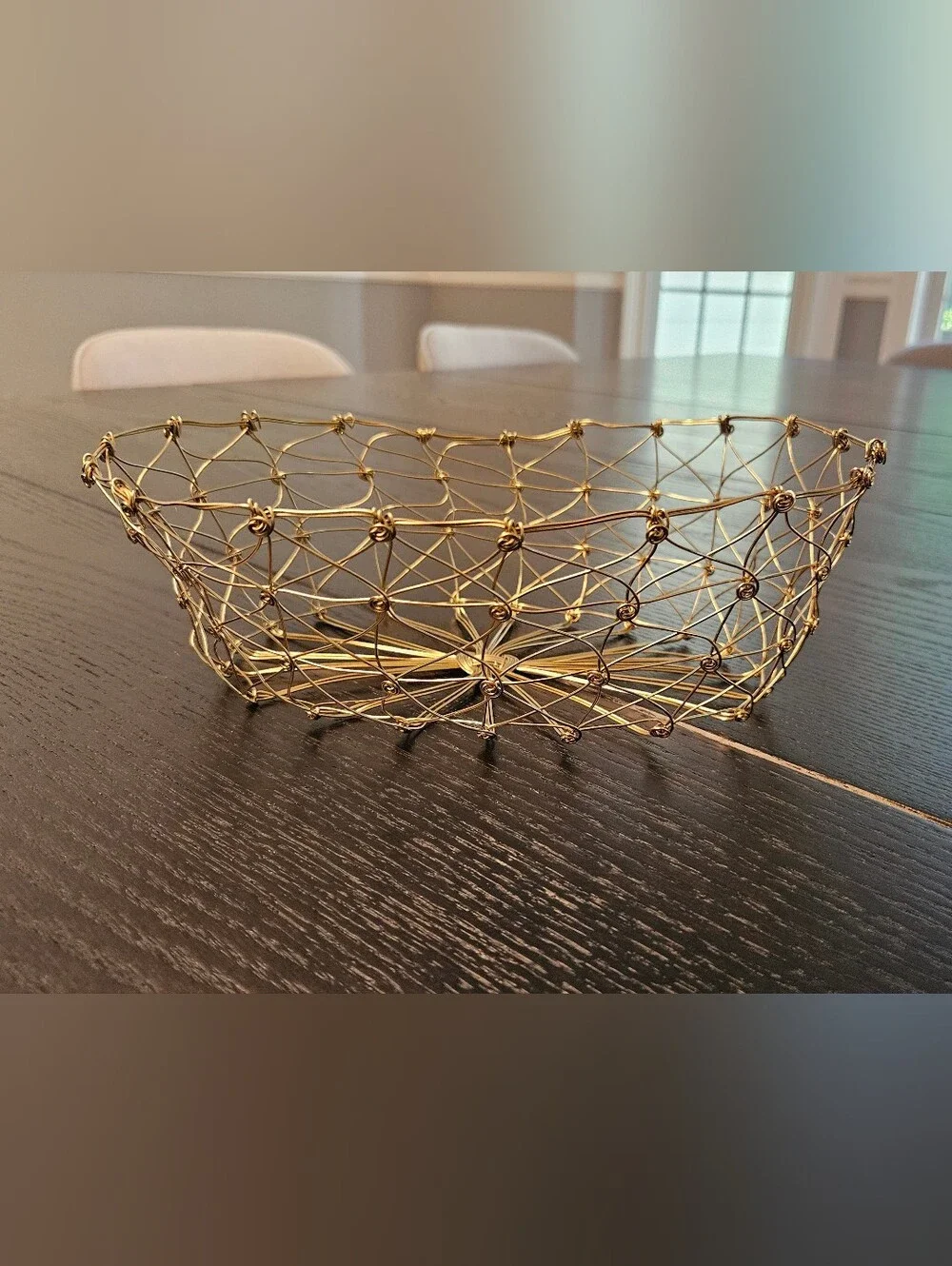 Gold Wire Decorative Bowl - Home Accents
